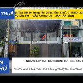 Cho Thuê Nhà Mặt Tiền NB Lê Trọng Tấn Q.Tân Phú 72m², 2 TẦNG, 22Triệu
